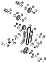 KTM CAMSHAFT EXHAUST CPL. 07 07 2007 450 SXS-F 77336010200