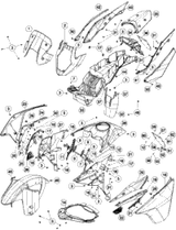 KTM front wheel hub cpl. 2021 890 ADV (BLACK) Chassis 60309010244C1