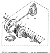 Washer, Thrust 1993 VENTURE XL (VT480T) 8F3-15739-01-00