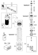 KTM MONOSHOCK LOWER PART CPL. 2022 300 XC-W TPI ERZBERGRODEO Chassis 46181236S1
