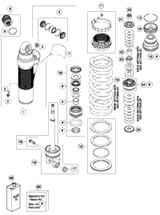 KTM MONOSHOCK LOWER PART CPL. 2017 450 EXC-F SIX DAYS 46181236S1