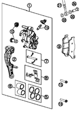 KTM CALIPER NAT. WITHOUT PADS 2019 500 EXC-F 7701301500101