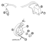 KTM EXHAUST MANIFOLD JUN/MINI 2009 2022 50 SX MINI EU Chassis 45205007000