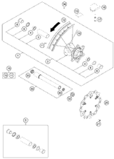 KTM BOTT.FORK PLATE VMT. X=22MM BL 2011 300 XC 7720103202230