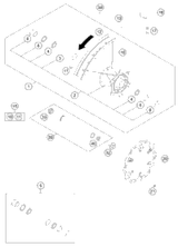 KTM BOTT.FORK PLATE VMT. X=22MM BL 2010 125 SX 7720103202230