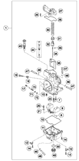 KTM OUTER CLUTCH HUB LOOSE  2003 2003 2011 250 XC 54832001000