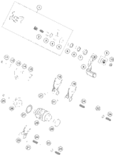 KTM MASTER CYLINDER CPL. 9,5MM 04 2004 300 MXC 50302030200