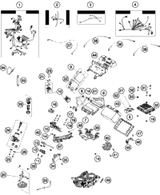 KTM BRAKE CALIPER REAR W/O PADS 2016 1190 ADVENTURE ORANGE 6031308010130