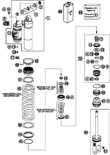 KTM MONOSHOCK UPPER PART CPL. 2013 TE 250 50180833SA2
