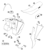 KTM HAND BRAKE CYL. CPL. 11MM  03 03 2010 65 SX 47013001000