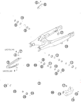 KTM EXHAUST SILENCER 250 SX  2004 2006 250 SX 54805079000