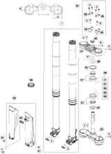 KTM EXHAUST PIPE 250 2016 250 XCFW 77705109000