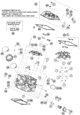 KTM VALVE KIT 1290 SUPERDUKE 2015 1290 SUPERDUKE R ORANGE 61236030110