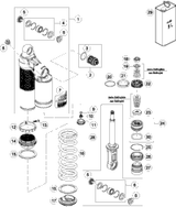 KTM shock housing M53x1 h56 cpl. 2022 350 XCF-W Chassis 46181242S4
