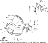 Washer, Plate 1990 PHAZER II LE (ELEC START) (PZ480EP) 90201-054K4-00