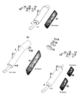 KTM EXHAUST MANIFOLD 2014 150 SX 50305107000