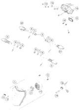 KTM EXHAUST MANIFOLD 250 EXC-F 07 07 2010 250 XCF-W CE 77005007100