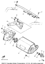 Bolt, Flange 1990 SNOSCOOT (SV80P) 95816-08012-00