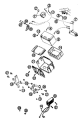 KTM COCKPIT SUPPORT       06 06 2007 990 Adventure Black ABS 60114010000