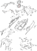 KTM Rear wheel cpl. orange 2018 RC 390 BLACK 93010001044EB