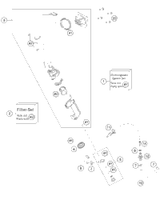 KTM LOWER TRIPLE CLAMP CPL.   16 2022 300 XC TPI Chassis 7900103202230