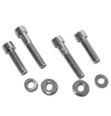 Chrome Motorcycle Mirror Thread Adapters Pair for Harley Models