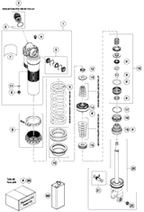 KTM Monoshock case M51x1 h19 with pipe cpl. 2022 250 SX-F FACTORY Edition Chassis S455000003S0100