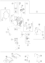 KTM EXHAUST MANIFOLD EXC 2017 350 EXC-F 79205109000