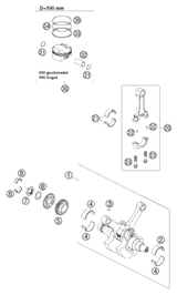 KTM GASKET SET CPL.       03 03 2012 990 Supermoto T 60030099000