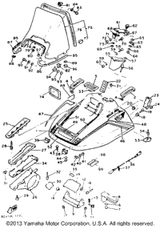 Washer, Plate 1988 XLV (XL540M) 90201-05725-00