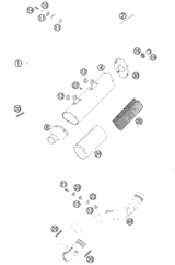 KTM FUEL TANK CPL. 9L XCF-W USA 08 08 2010 250 XCF-W CE 7700731306630