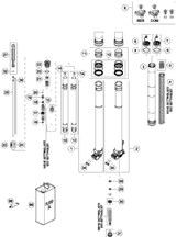 KTM AXLE CLAMP LEFT ADV. CPL.  09 09 2011 990 Adventure DAKAR 48600872S1