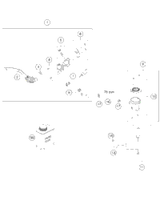 KTM HAND BRAKE CYLINDER CPL. BLACK 2016 1290 SUPER ADVENTURE 6201300110030