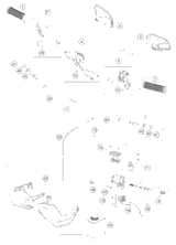KTM HAND BRAKE CYLINDER CPL. BLACK 2016 1190 ADVENTURE ORANGE 6201300110030