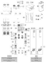 KTM AXLE CLAMP OC R/S CPL. & TUBE 2017 150 XC-W 48601633S1