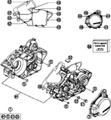 KTM OUTER CLUTCH HUB      '98 98 2014 200 XCW 50332001044