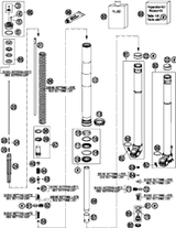 KTM Fork outer tube 49,13x577 dt54 db60 natu 2017 300 XC-W 48600736