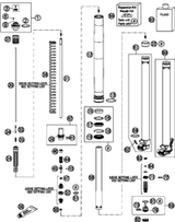 KTM Fork outer tube 49,13x577 dt54 db60 natu 2012 250 XC 48600736