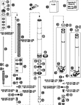 KTM Fork outer tube 49,13x577 dt54 db60 natu 2016 250 XCFW 48600736