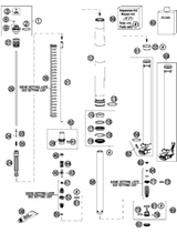 KTM Fork outer tube 49,13x577 dt54 db60 natu 2013 450 XC-W 48600736