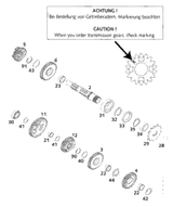 KTM EXHAUST PIPE NI. ''KTM523'' 2000 2002 200 EXC 52305009100