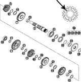 KTM EXHAUST PIPE NI. ''KTM523'' 2000 2000 200 SX 52305009100