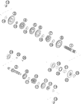 KTM EXHAUST PIPE CPL. 2018 65 SX MINI 46305007000