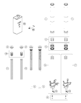 KTM axle clamp right d43mm black cpl. 2022 890 ADVENTURE, Bblack Chassis 43578198S1