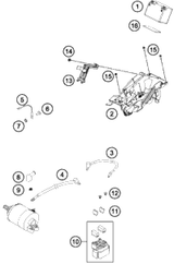 KTM THROTTLE BODY 2015 350 XCFW SIXDAYS 77241001000