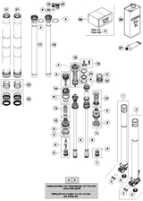 KTM FORK LEG R/S + TUBE CPL. 2017 350 XC-F 48601408S2