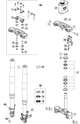 KTM FORK LEG L/S + TUBE CPL. 2019 450 SX-F 48601407S2