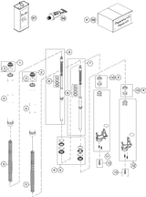 KTM FORK LEG L/S + TUBE CPL. 2019 250 SX 48601407S2