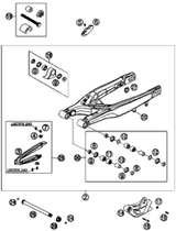 KTM EXHAUST PIPE 250 SX  2004 2006 300 XC 54805007100
