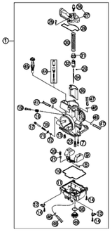 KTM CARBURET.KEIH.PWK 36S AG BC5 (As required) 2012 300 XCW 54831201544